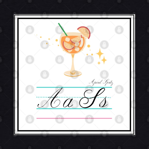 Aperol Spritz Queer Alphabet Card by 3mosCreatives